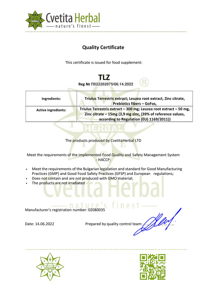 TLZ Natuurlijke testosteronversterker 30